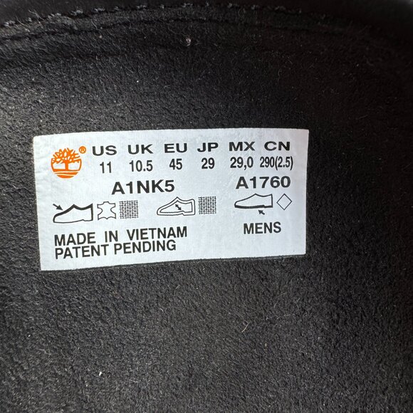 TIMBERLAND LMT RELEASE BLACK FLYROAM TACTICAL LACE UP LEATHER BOOT - MENS 11 - Picture 7 of 11